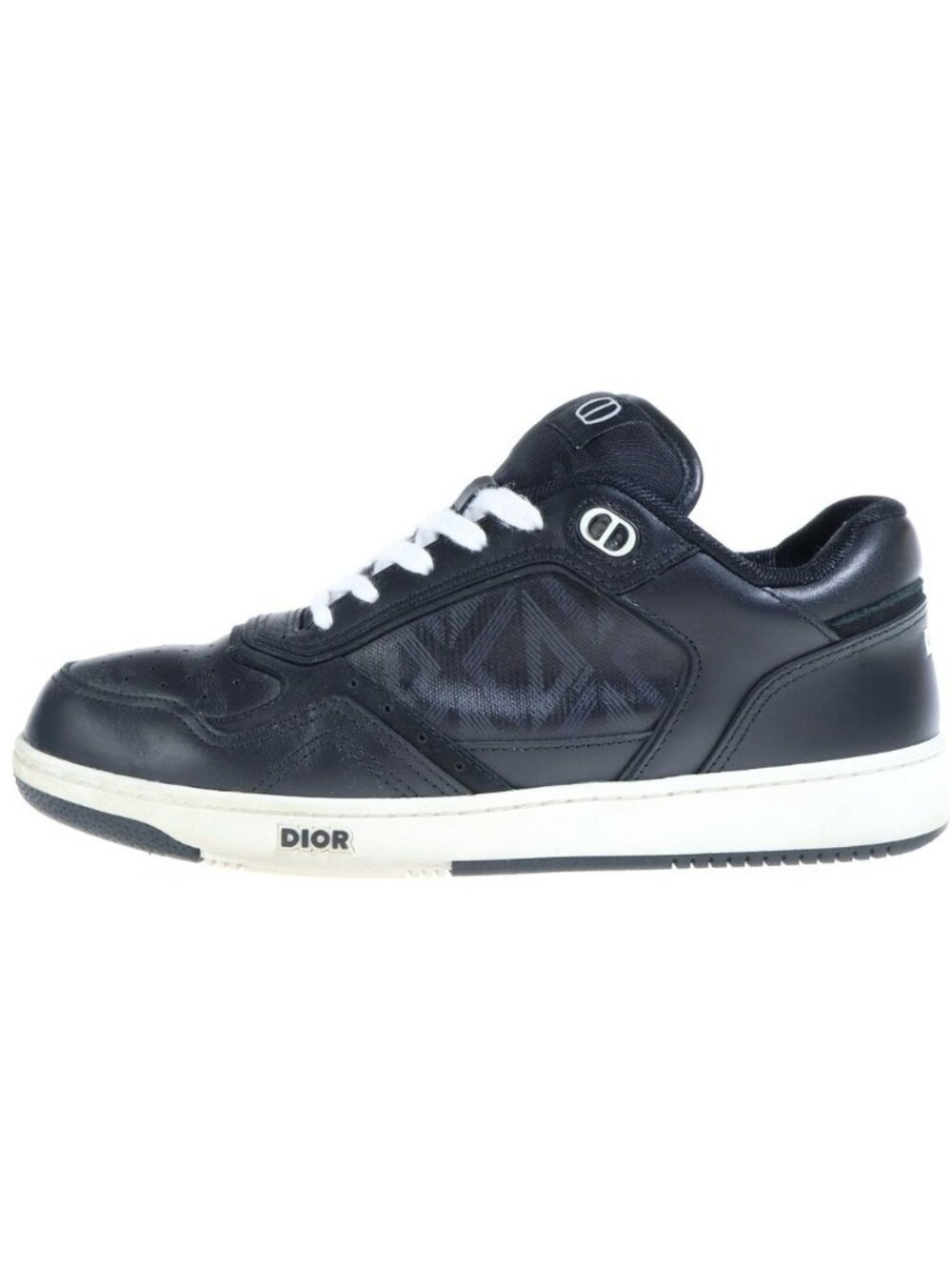 Dior B27 CD Diamond Middle Cut Sneakers Black